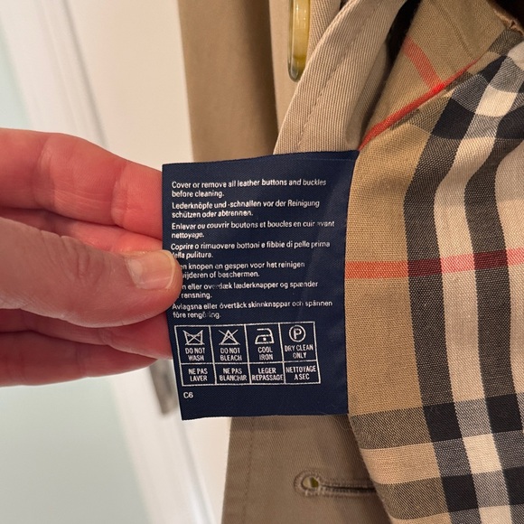 Burberry Tan Double Breasted Trench Coat - Picture 5 of 16